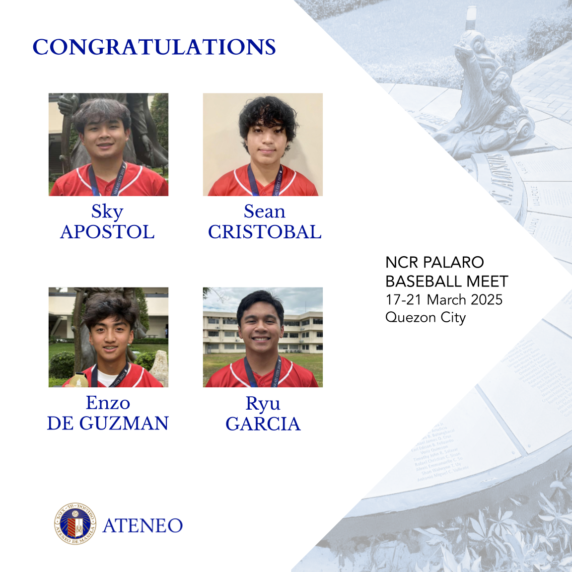 Sky Apostol Sean Cristobal Enzo De Guzman Ryu Garcia