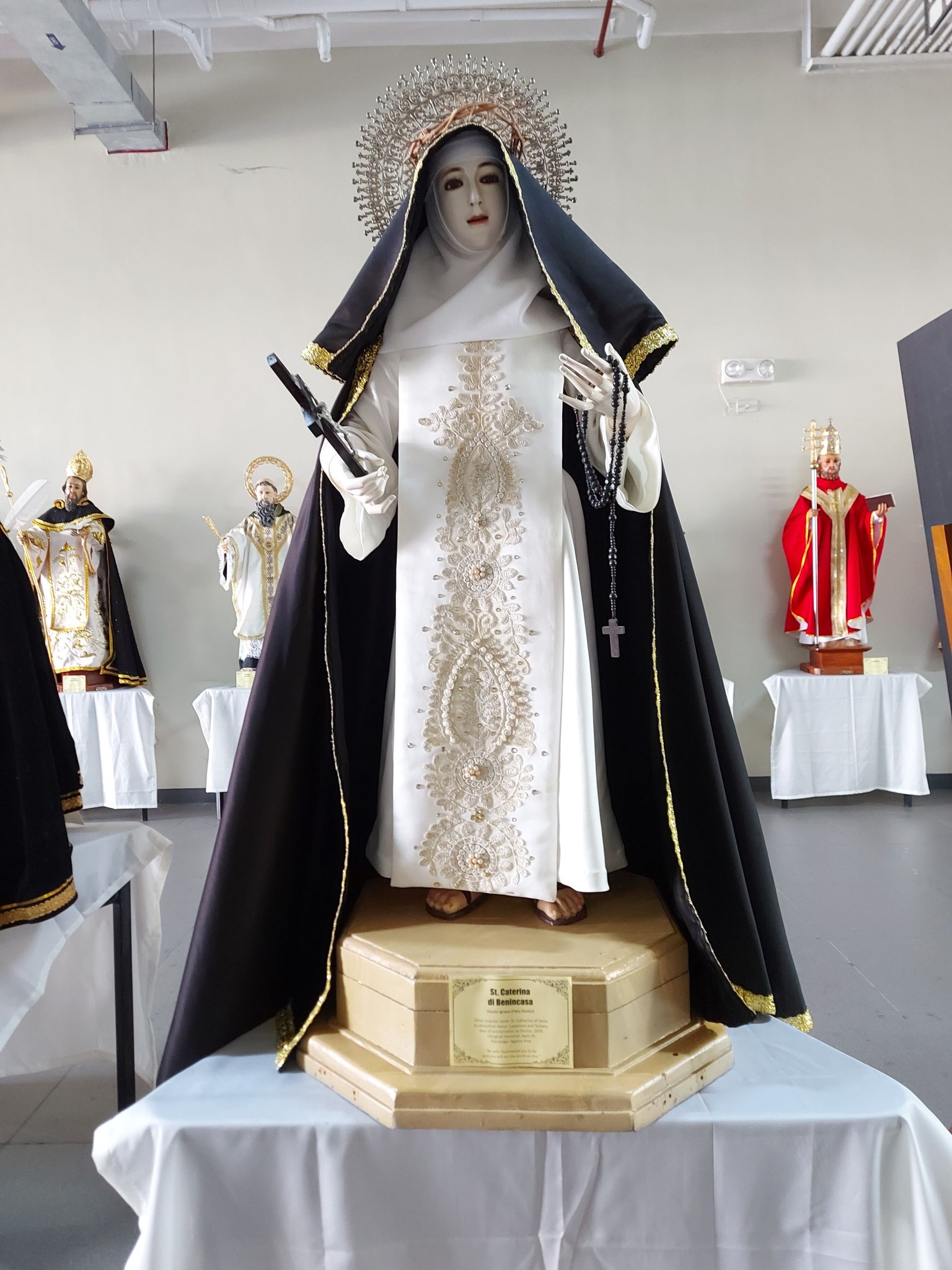 “Pantas” also features images of all four female saint-doctors, one of whom is St Caterina di Benincasa