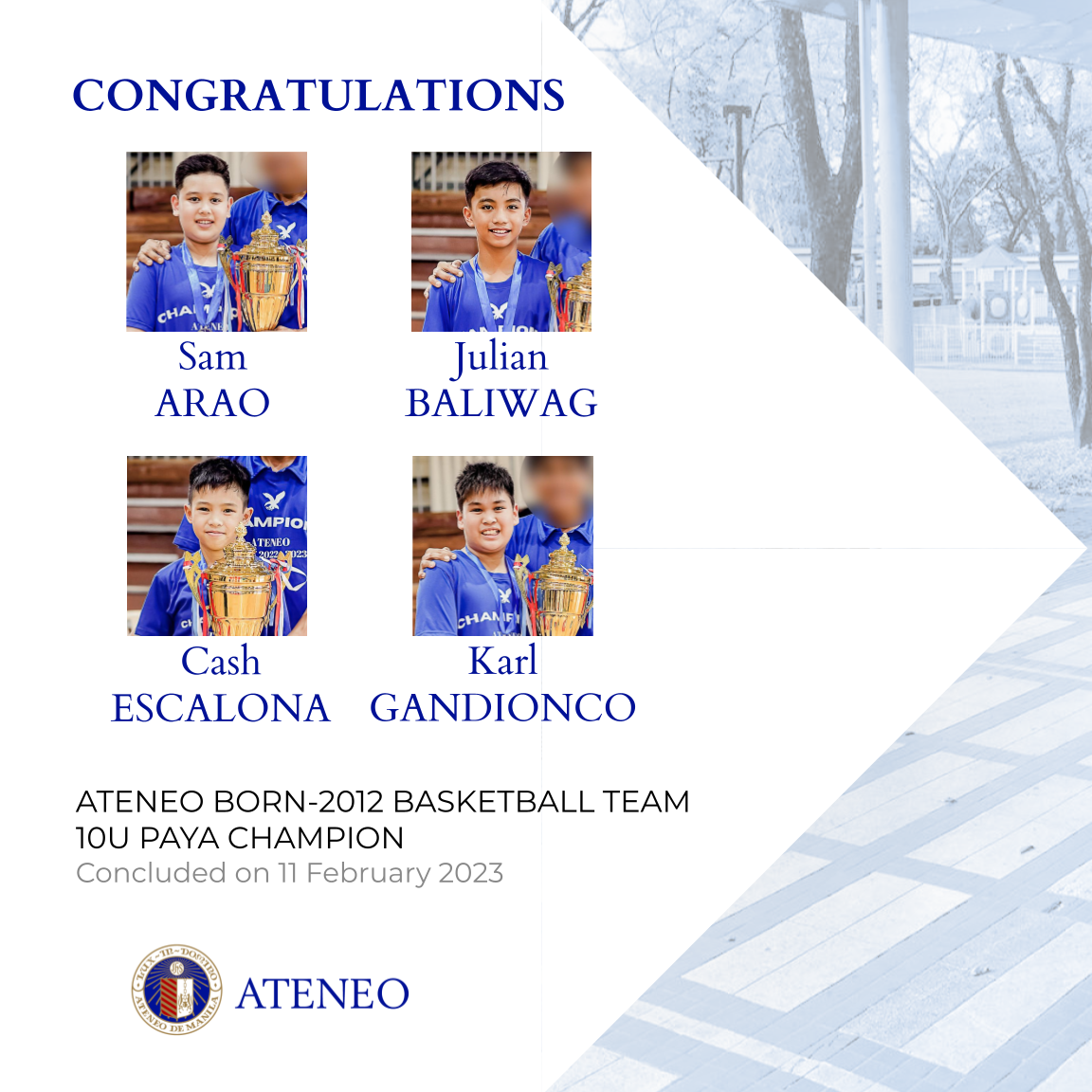 The 10U PAYA basketball champs