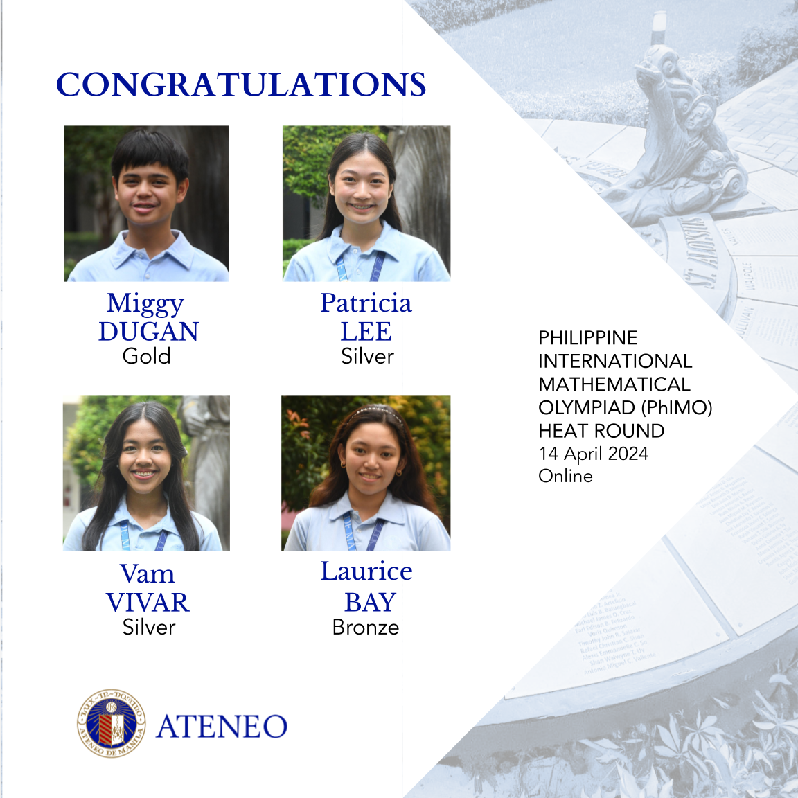 Miggy Dugan Patricia Lee Vam Vivar Laurice Bay