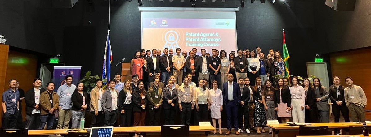 Image:  Group photo of the organizers and participants of the First Patent Agents and Patent Attorneys Training Course Photo courtesy of the Intellectual Property Office of the Philippines (IPOPHL), as posted on their official Facebook page.