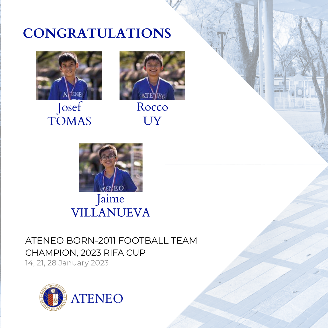 These born-2011 Blue Eagles are 2023 RIFA champions.