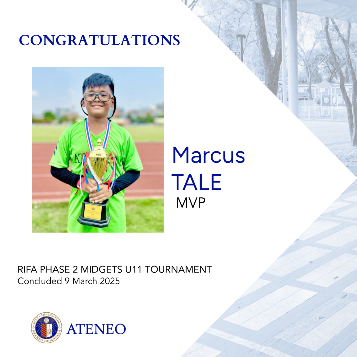 2025 RIFA Phase 2 U11 MVP Marcus Tale