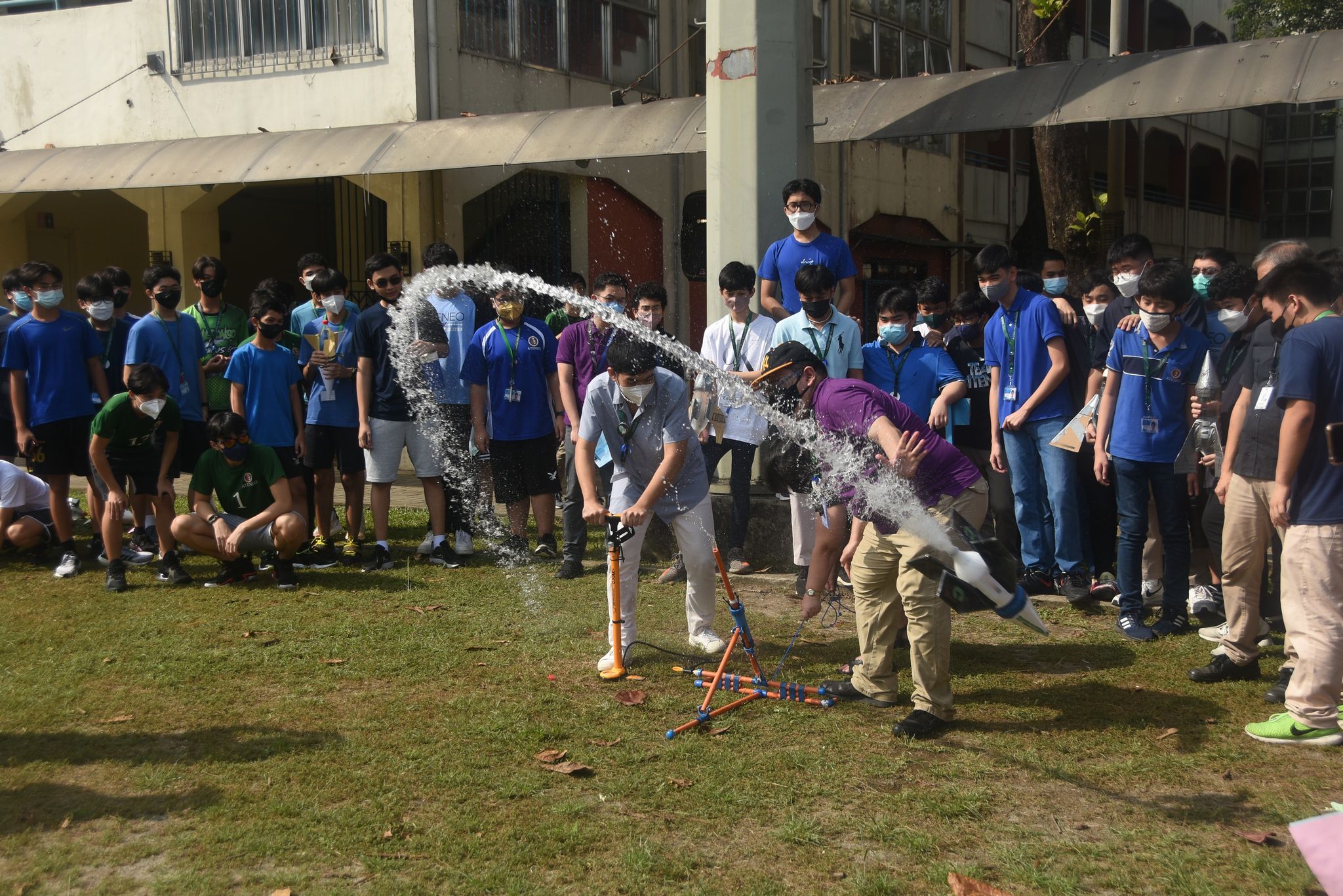 An amazing shot taken by our kuyas in the AJHS-ITC