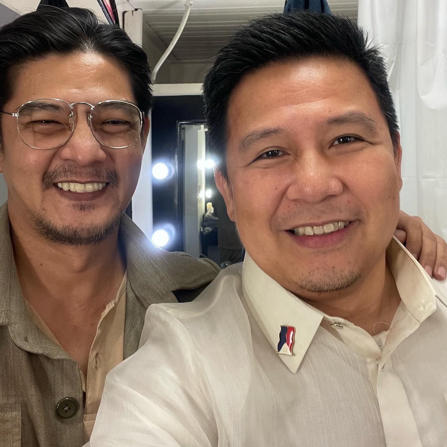 Romnick Sarmenta & Ron Capinding backstage (photo courtesy of Ron Capinding)