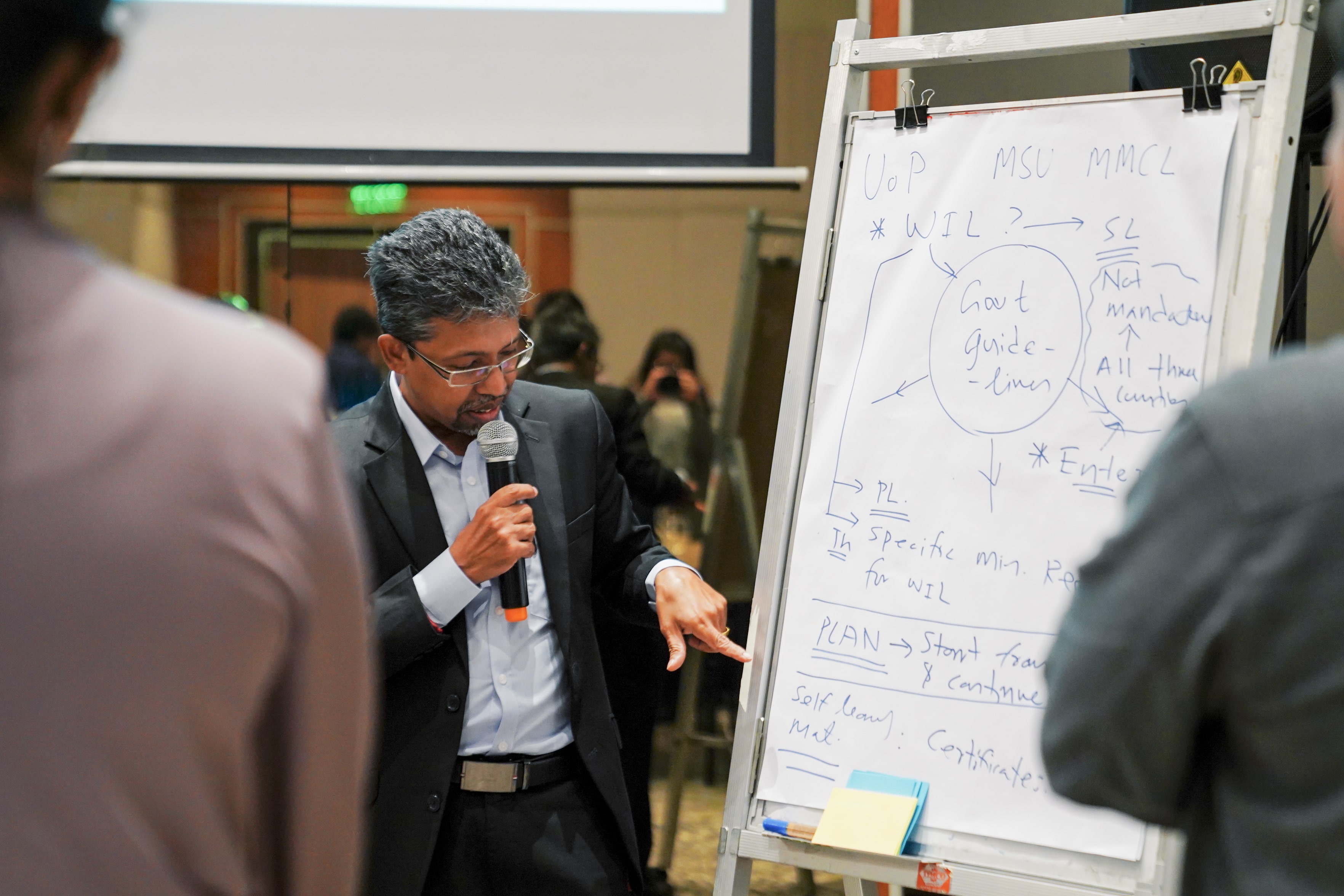 Participants during the Compass Tool group activity