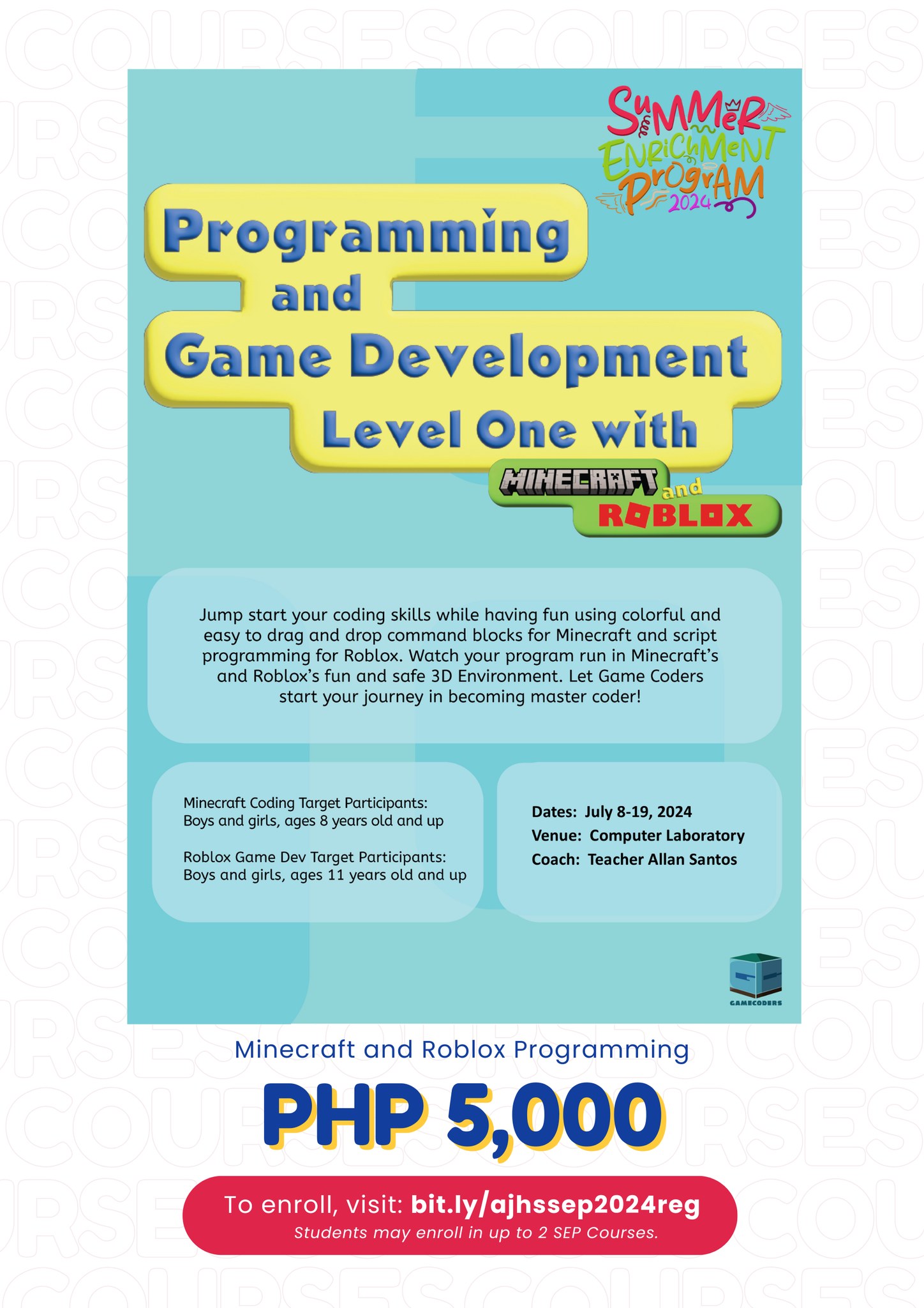 Minecraft and Roblox Programming