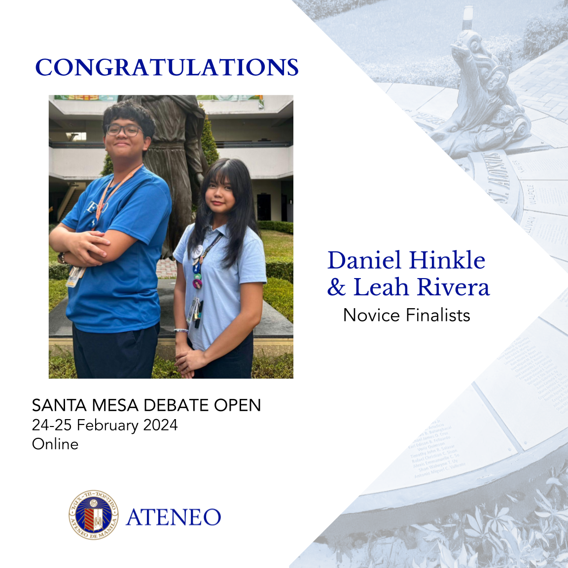 SMDO's Novice Finalists