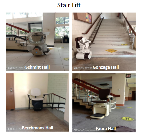 Stair lifts in ADMU for PWDs