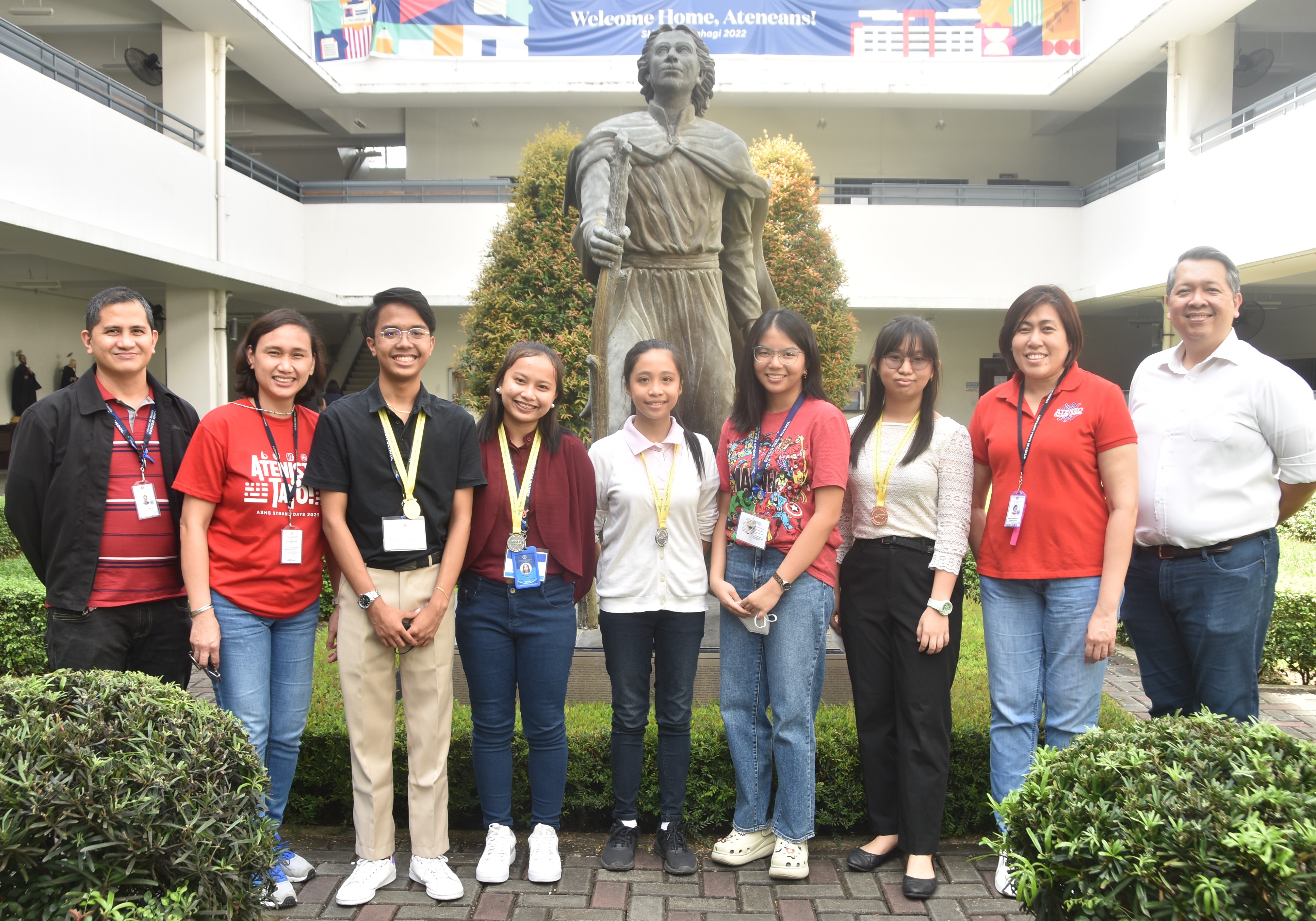 (L-R) Javy Fabello, Czel Lacson, R-Jahn Artates, Herin Capili, Savi San Juan, Jessy Manuel, Leanne Wang, Jen Concepcion, Noel Miranda