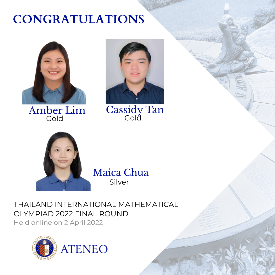 Amber Lim, Cassidy Tan, Maica Chua