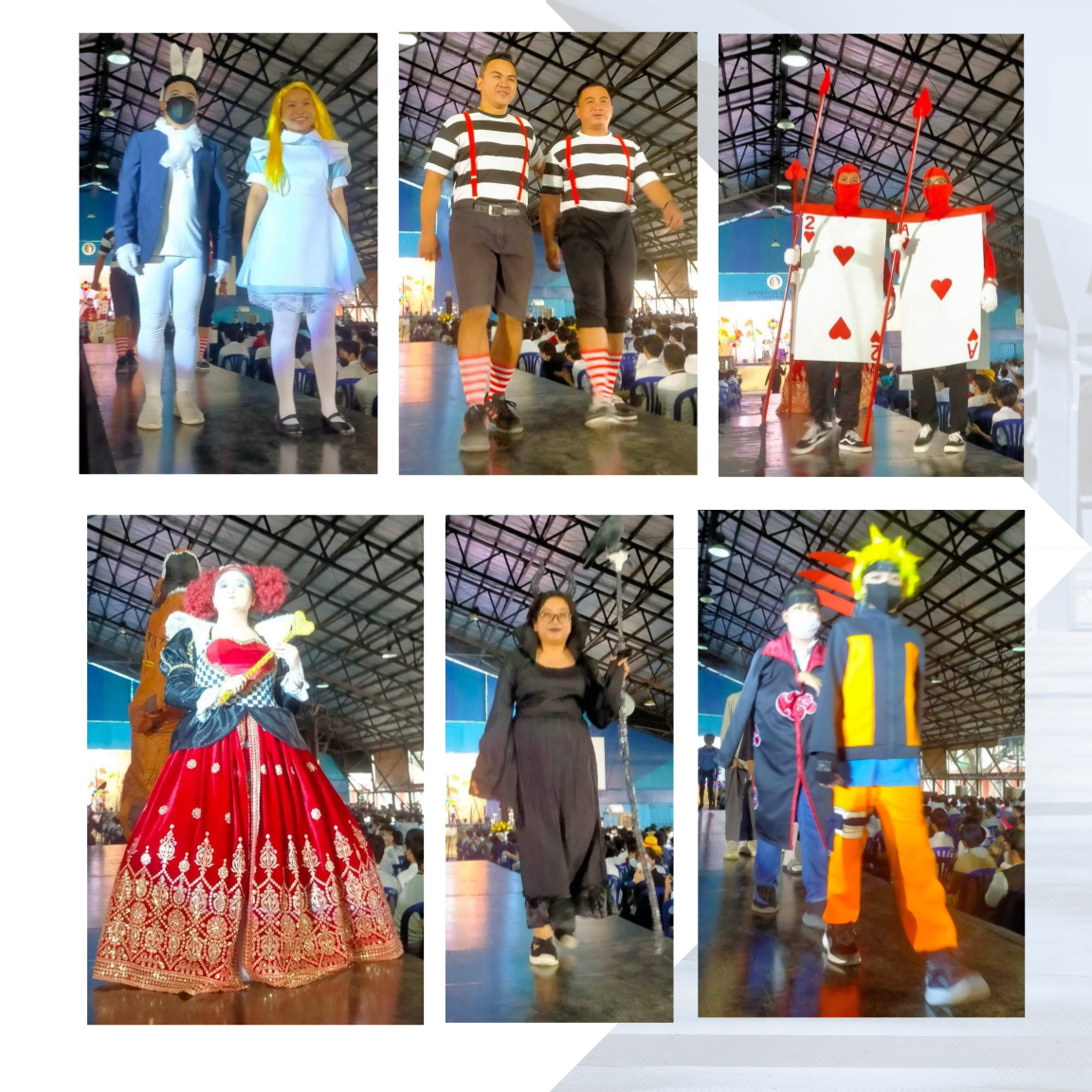 Members of the AJHS community dressed as literary characters during the culminating activity of Teen Read Week 2022.  