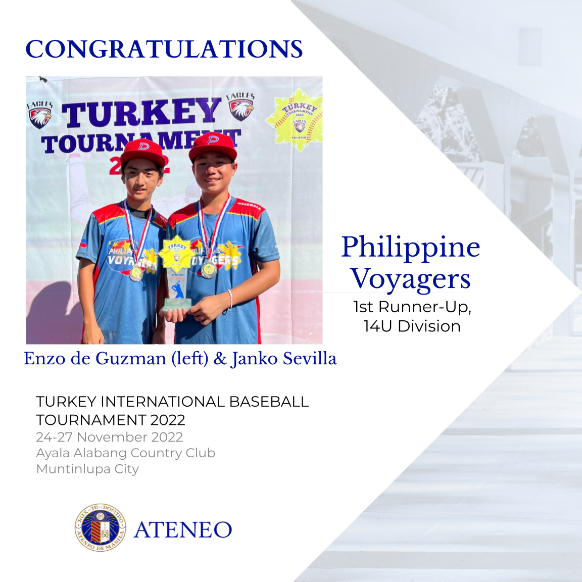 Enzo de Guzman and Janko Sevilla