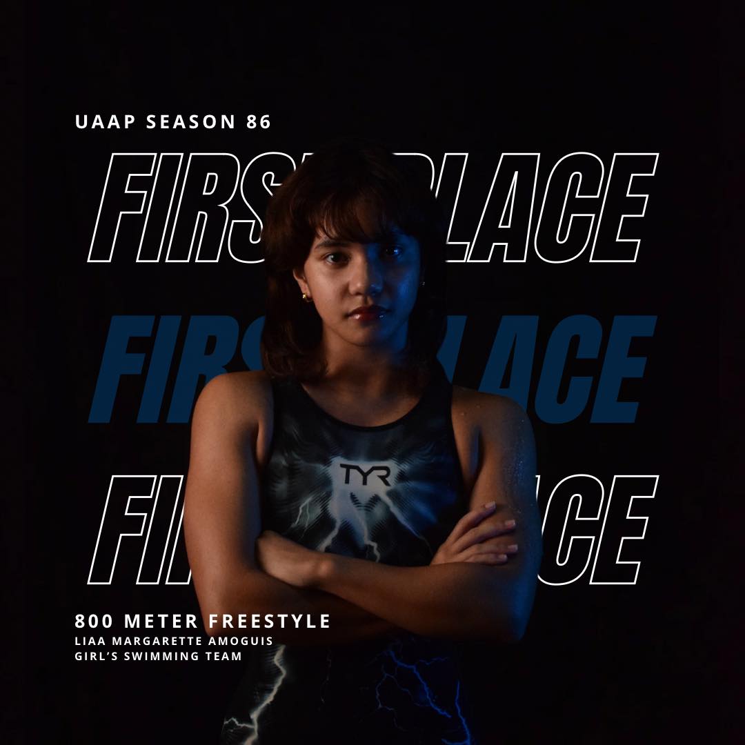 Liaa Amoguis, gold medalist for 800m freestyle