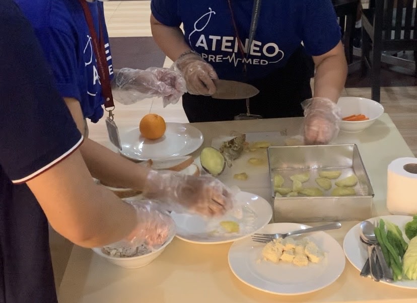 Prep table and ingredients