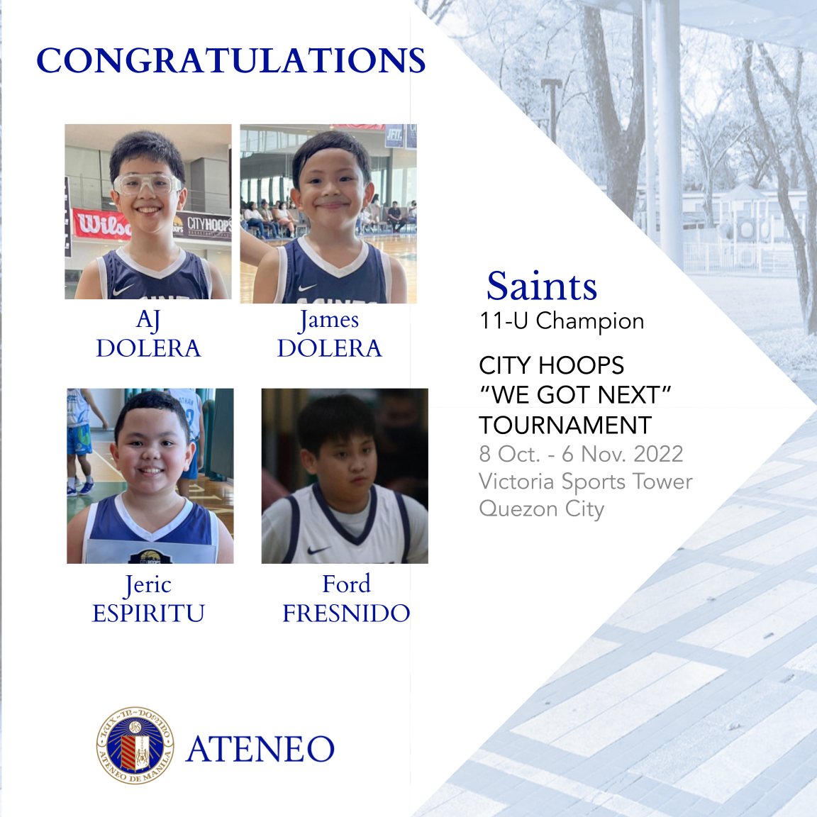 Ten AGS boys play for the Saints.