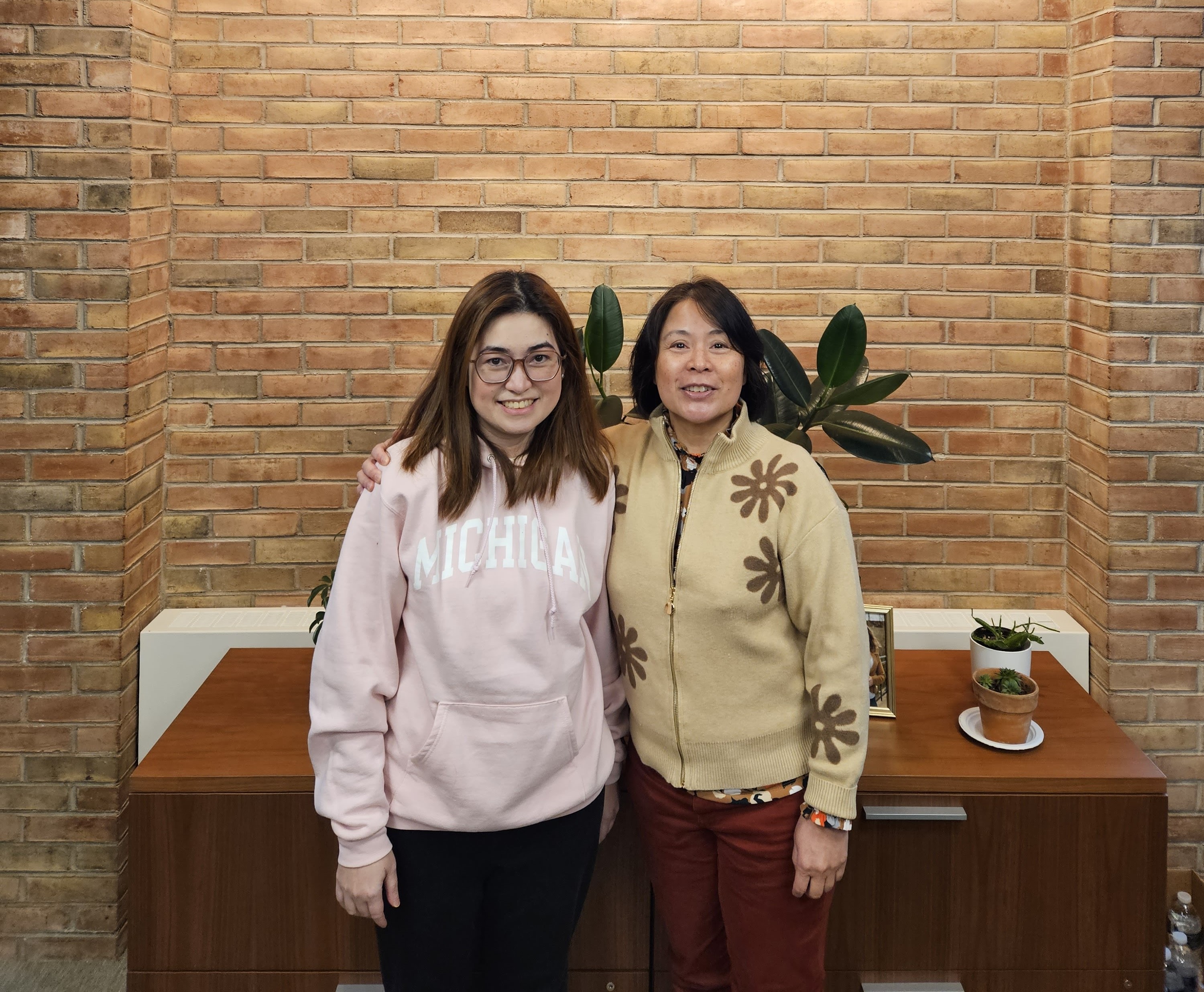 with my research mentor, Dr. Christi-Anne Castro