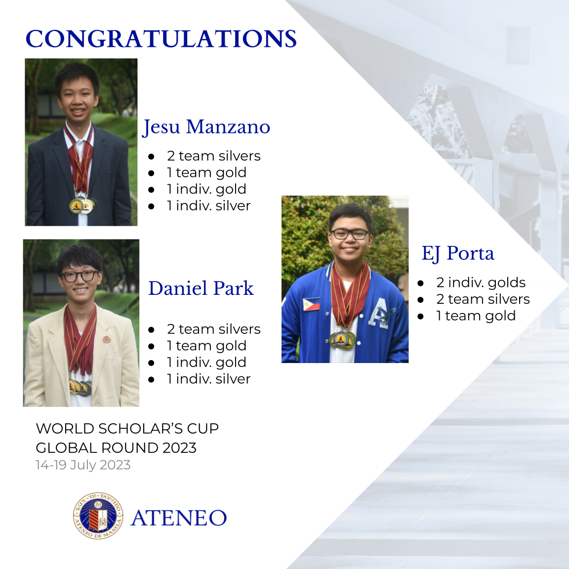 Jesu Manzano, Daniel Park & EJ Porta 