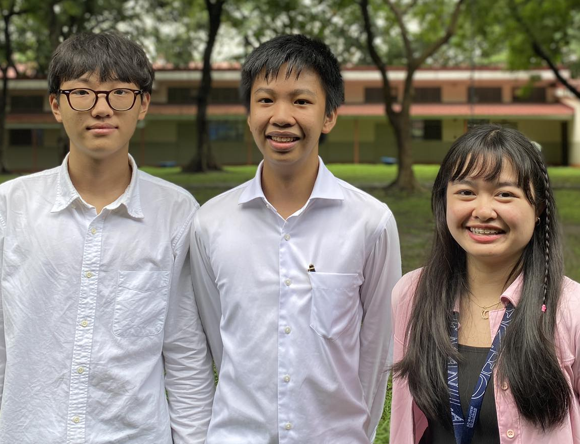 From left: Daniel Park, Jesu Manzano, Claire Ramirez