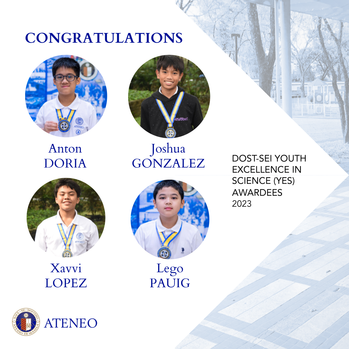 Anton Doria Joshua Gonzalez Xavvi Lopez Lego Pauig