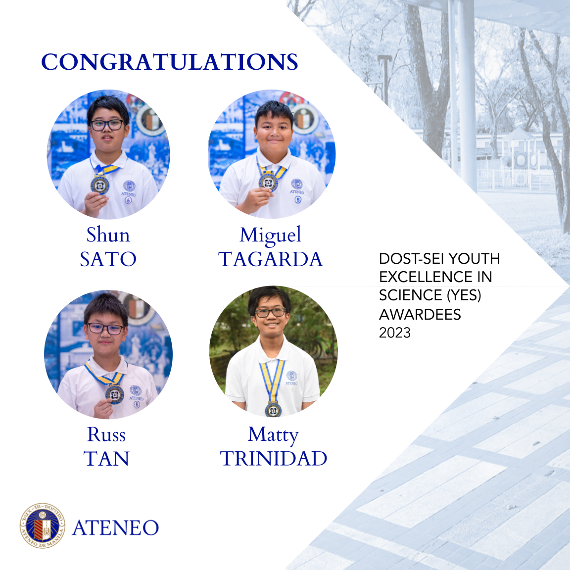 Shun Sato Miguel Tagarda Russ Tan Matty Trinidad