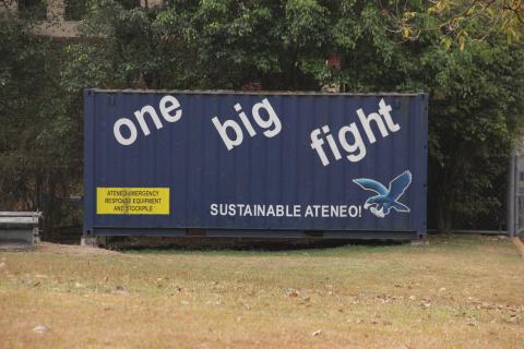 Campus emergency supplies container