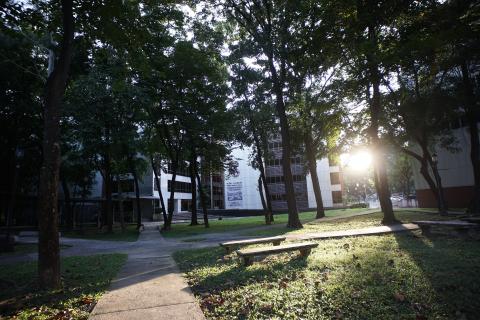 Pathway to Rizal Library First Pacific Hall