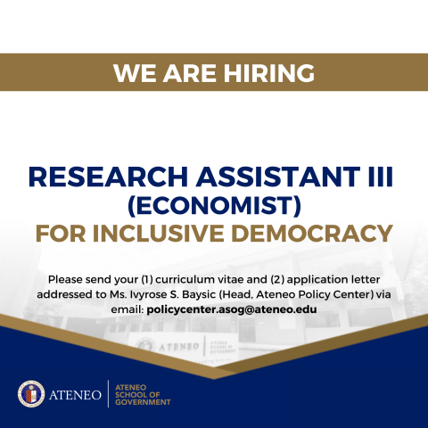 Research Assistant III (Economist)