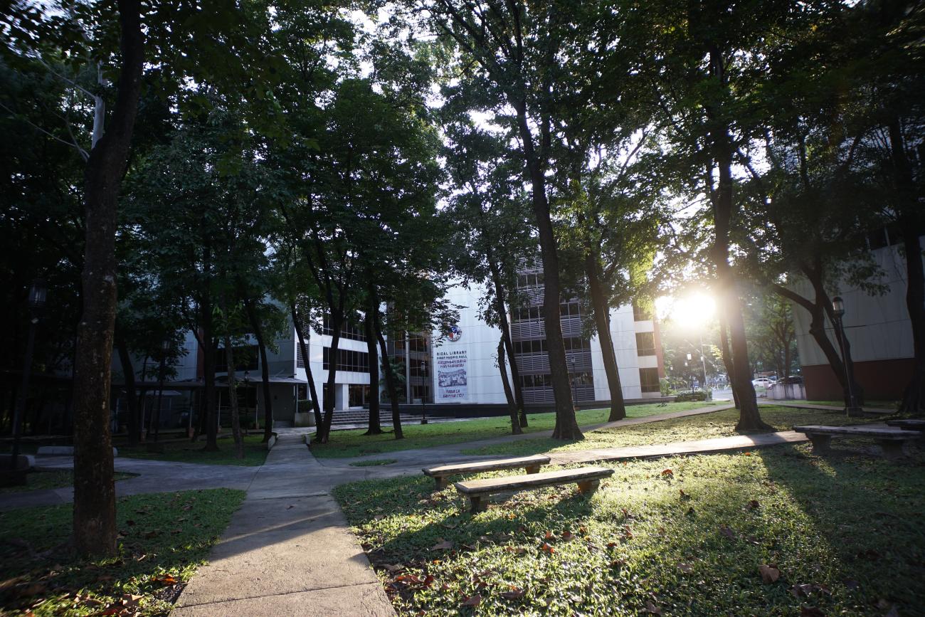 Pathway to Rizal Library First Pacific Hall