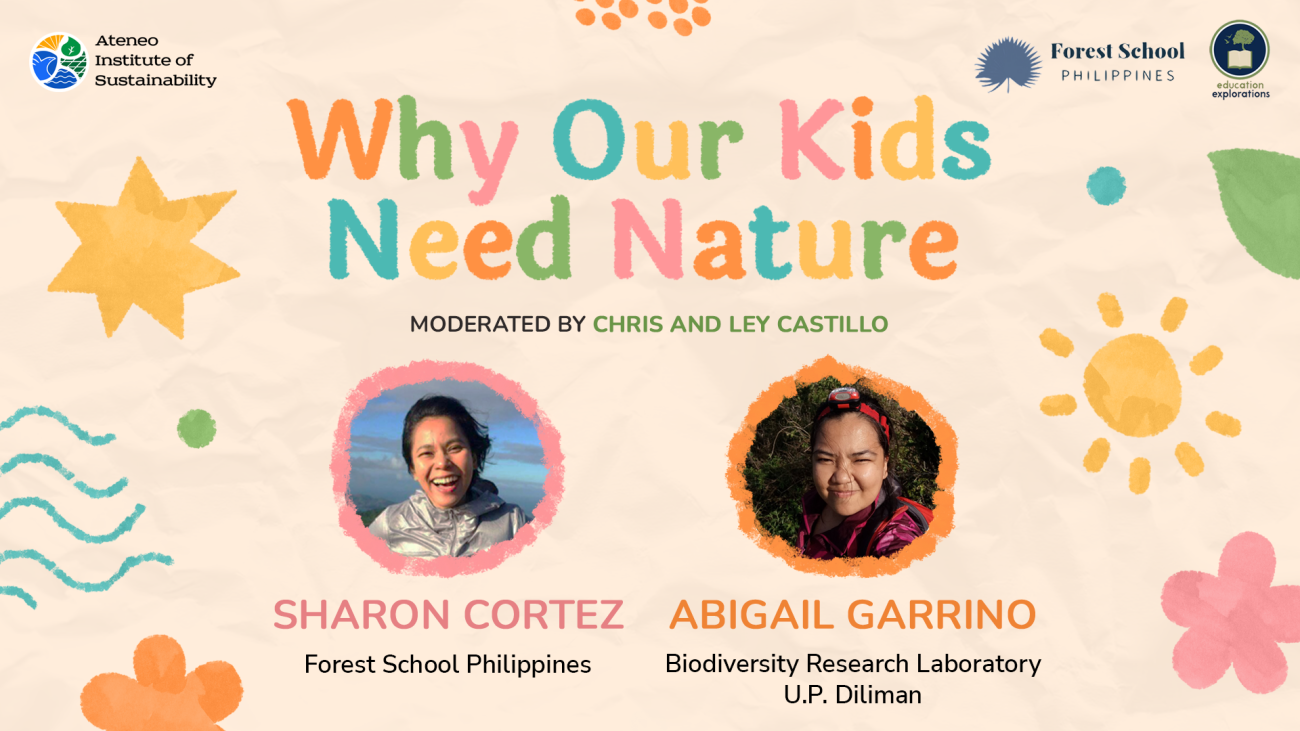 Why Our Kids Need Nature poster with event details