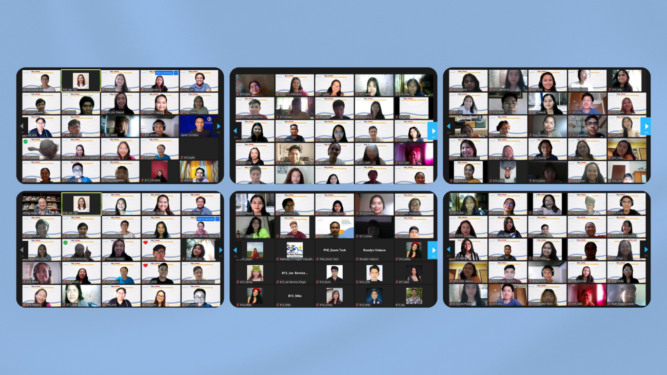 Zoom Screenshots of those who attended Pathways' Young Leaders Discussion about the 2022 National Elections.