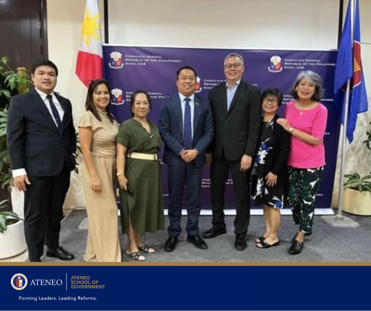 Dean Tuano with Embassy Official in Dubai