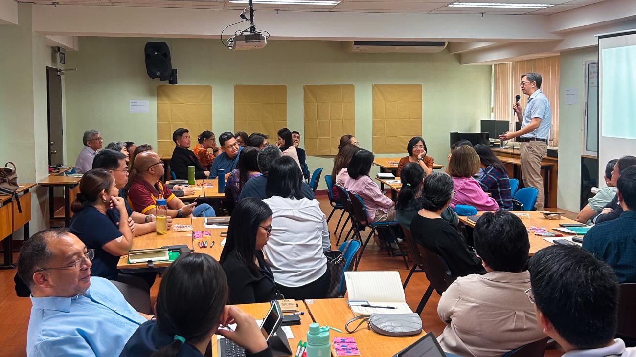 Fr Johnny Go leading a Futures Workshop