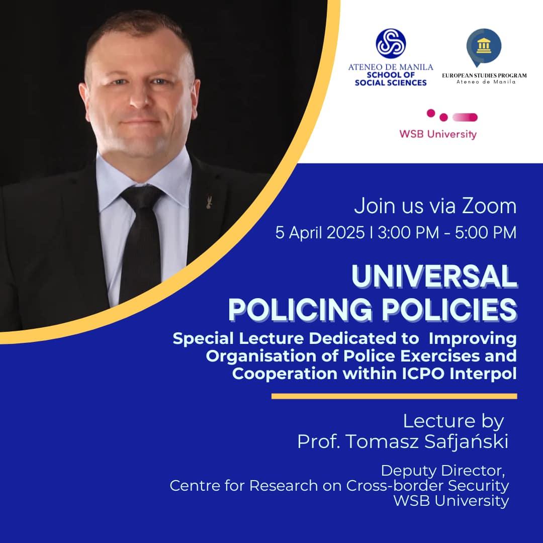 Prof. Tomasz Safjanski Lecture Invitation