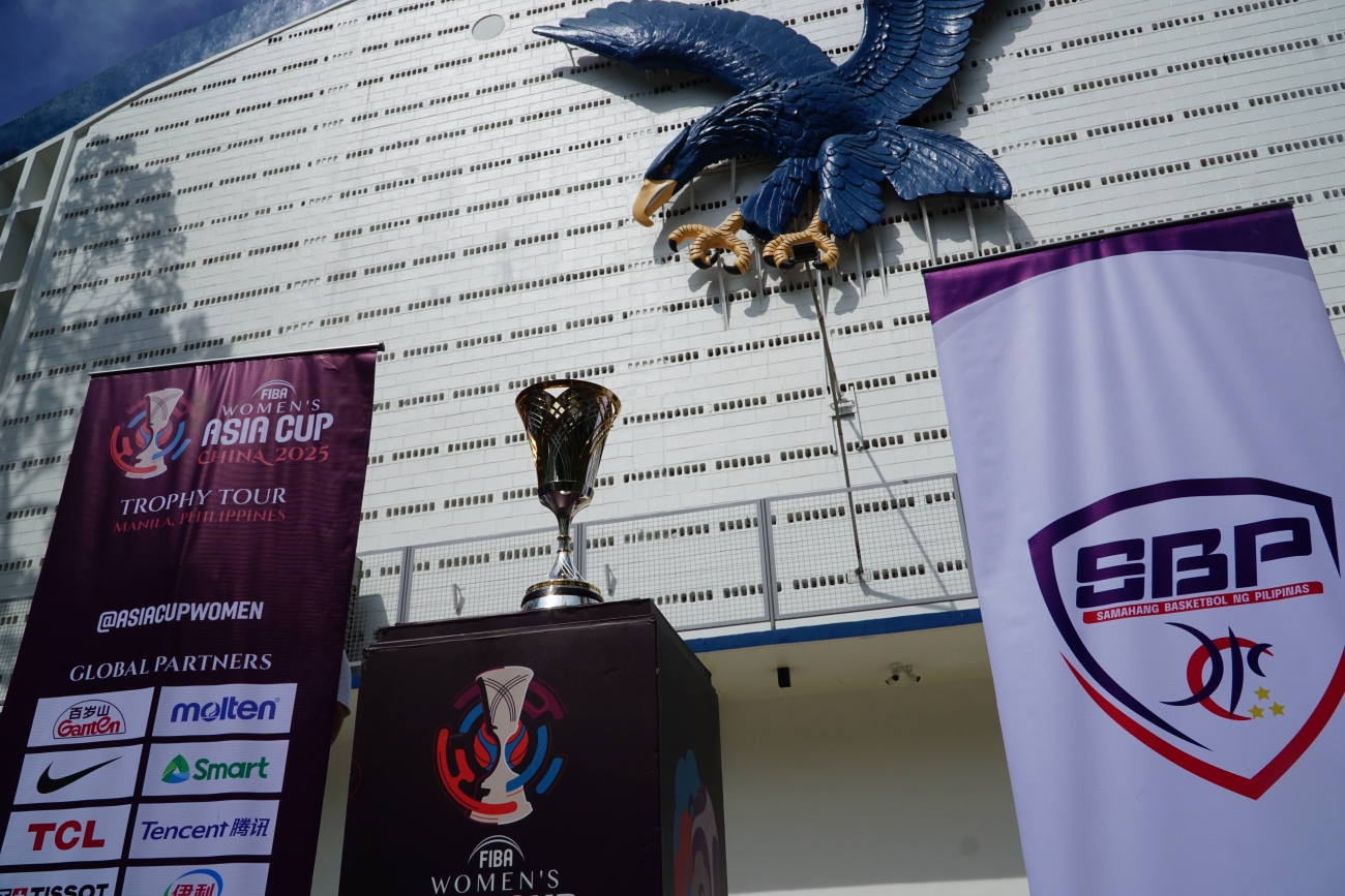 2025 FIBA Women's Asia Cup Trophy Tour at the Blue Eagle Gym