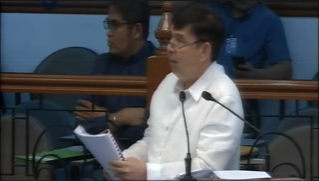 recto at senate hearing