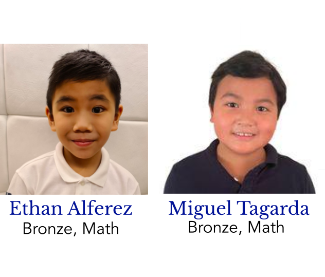 Ethan Alferez (left), Miguel Tagarda