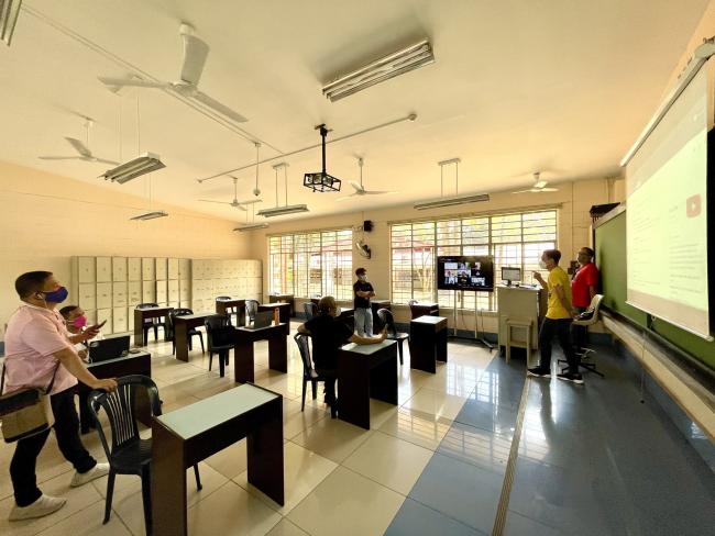 AJHS faculty and staff conducted an initial technical run for the resumption of onsite classes on March 2, 2022