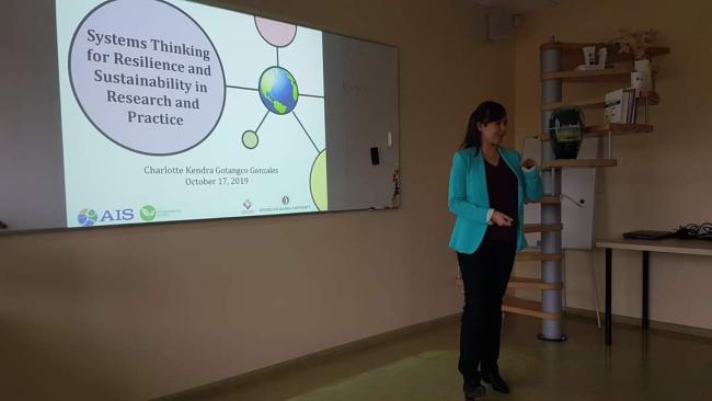 Dr. Gotangco Gonzales on "Systems Thinking for Resilience and Sustainability in Research and Practice"