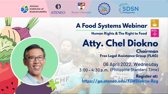 Poster for Webinar w/ Atty. Diokno