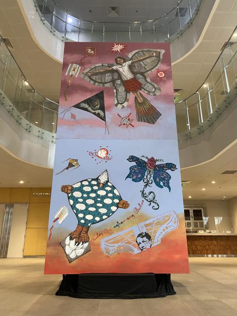 "Saranggola ng Pag-Asa" mural photo at Ateneo Art Gallery