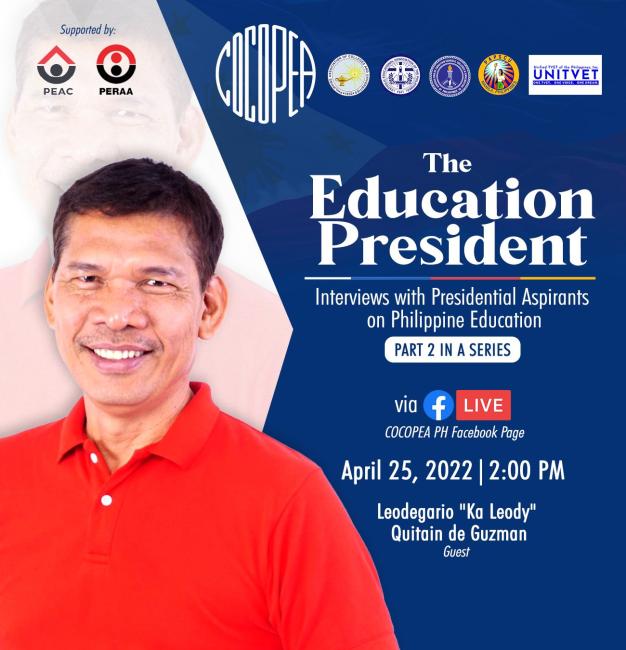 The Education President: Interview with Ka Leody de Guzman