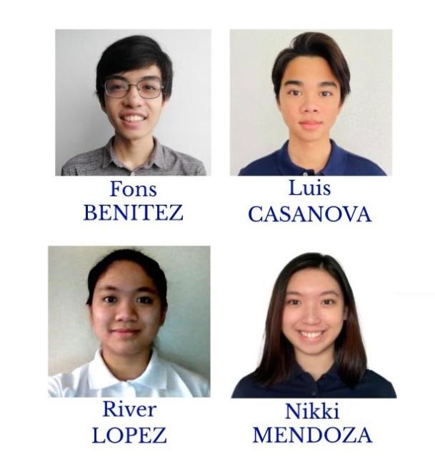 Fons Benitez, Luis Casanova, River Lopez, and Nikki Mendoza of STEM/12-Oldcorne 