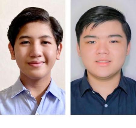 Gold awardees Jimbo Bernardo (left) and Cassidy Tan 