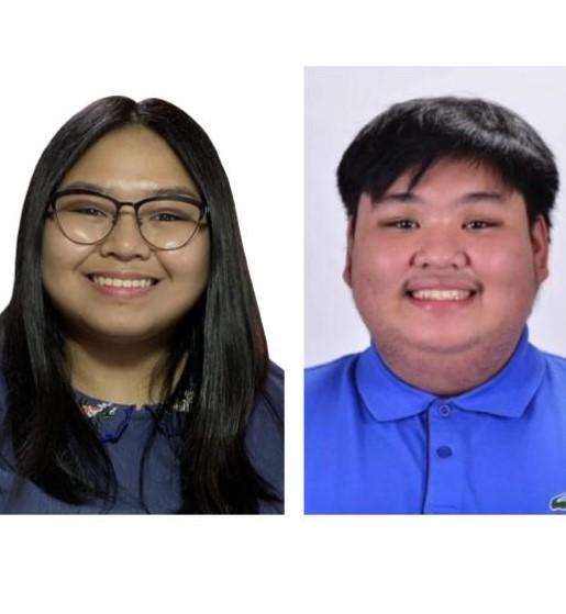 Yahna Santos (left) and Harvey Allen Ylanan 