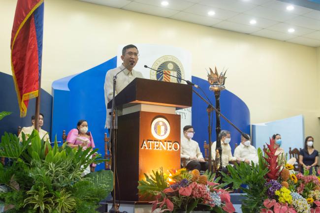 Fr Francis Alvarez SJ at the AGS Graduation 2022