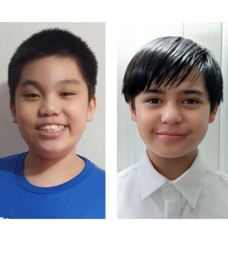 HKIMO PH round gold awardees Lance Abarquez (left) and Miggy Dugan 