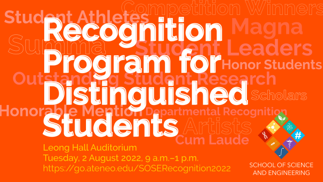 SOSE Recognition Program Class of 2022