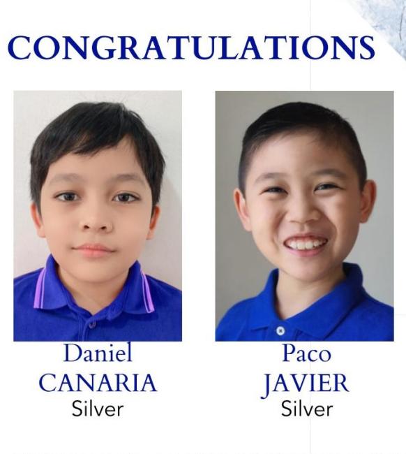 Silver awardees Daniel Canaria (left) and Paco Javier 