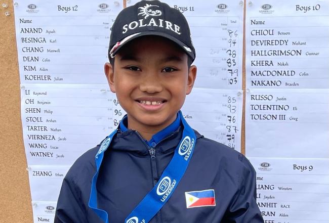 Champion golfer Race Manhit  